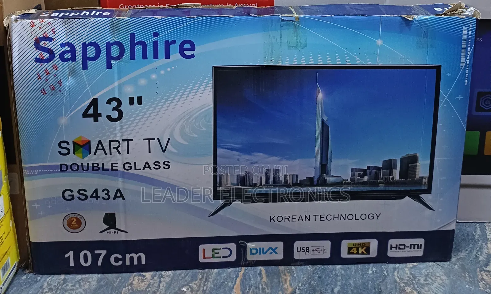 Sapphire 43" Smart Android TV – Smart Entertainment for Every Home