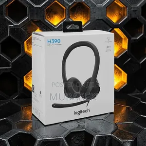 Logitech H390 Wired Stereo Headset for PC/Mac, USB-A Connection