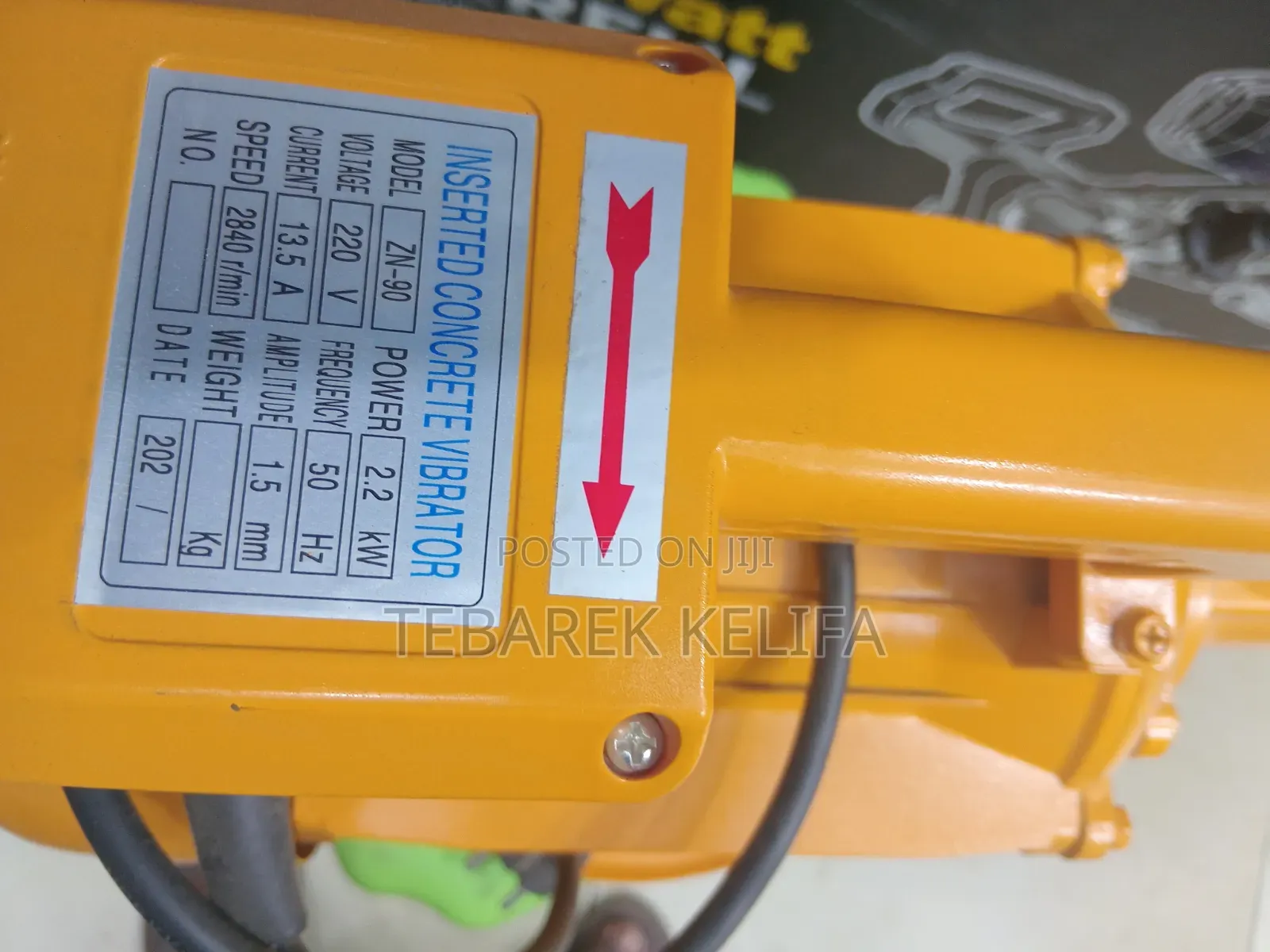 Inserted Concrete Vibrator 2.2kw 3.0hp