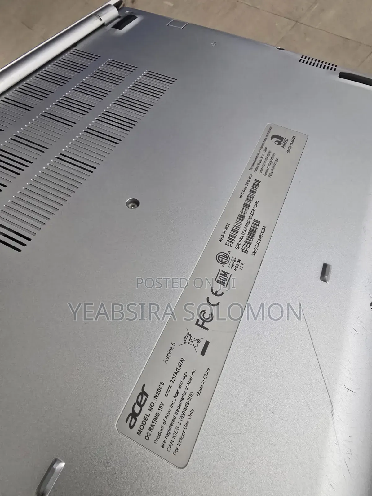 Laptop Acer Aspire 5 8GB Intel Core i5 SSD 256GB