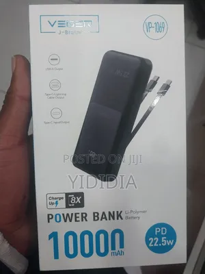 VEGER J-Brauv 10000mAh Fast Charging Power Bank (VP-1069)