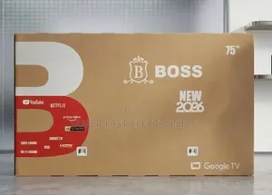 BOSS TV 75 Inch UHD Google Smart TV (2026 Model