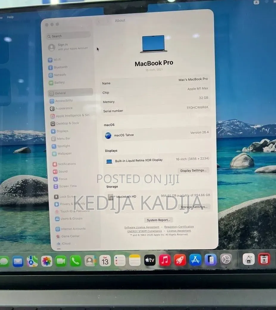 New Laptop Apple MacBook Pro 2021 M1 Max 32GB Apple M1 Max SSD 1T