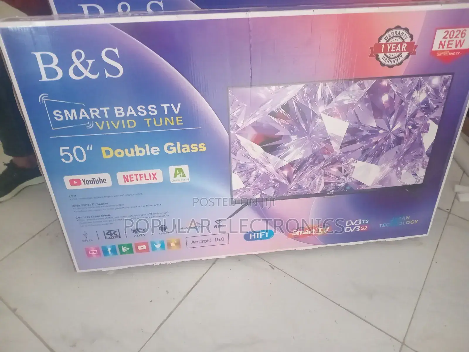 Octa 65inchi TV Smart Android New 20 26