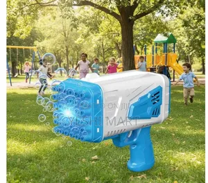 Children Hold the Bubble Machine, a Fun Fully Automatic Bubble Gun