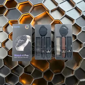 HainoTeko RW-32 Watch 4 Pro Black Smartwatch + 3 Straps