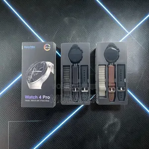 HainoTeko RW-32 Watch 4 Pro Black Smartwatch + 3 Straps