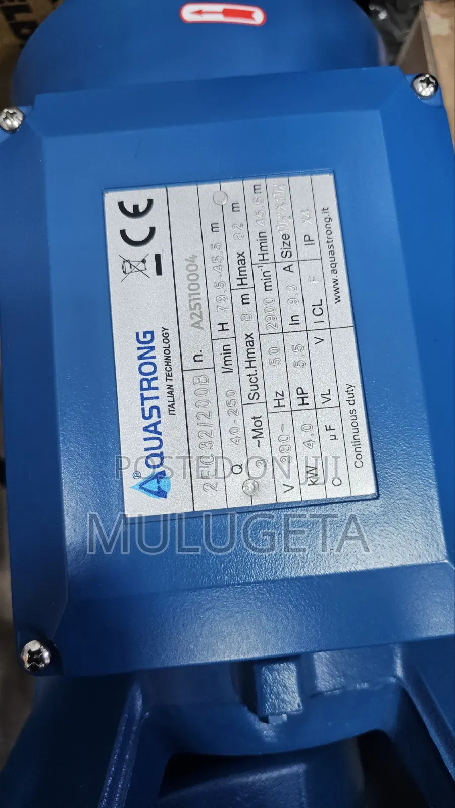 Aqastrong Serfase Pump 5.5hp