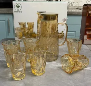 7pcs Top Quality Glass Drink Serving Jog and Cup