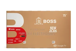 Boss TV 75" Smart Google TV UHD QLED Display – New Arrival