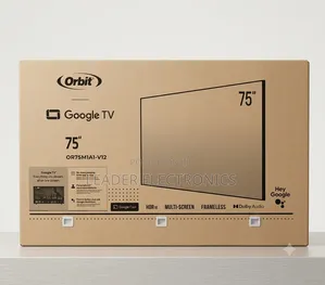ORBIT 75" Smart Google TV UHD QLED – Brilliant Colors, Giant Screen