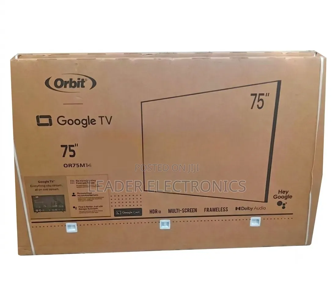 ORBIT 75" Smart Google TV UHD QLED – Brilliant Colors, Giant Screen