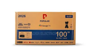Popular TV 100" Smart Google TV UHD QLED – ( Original One ) New