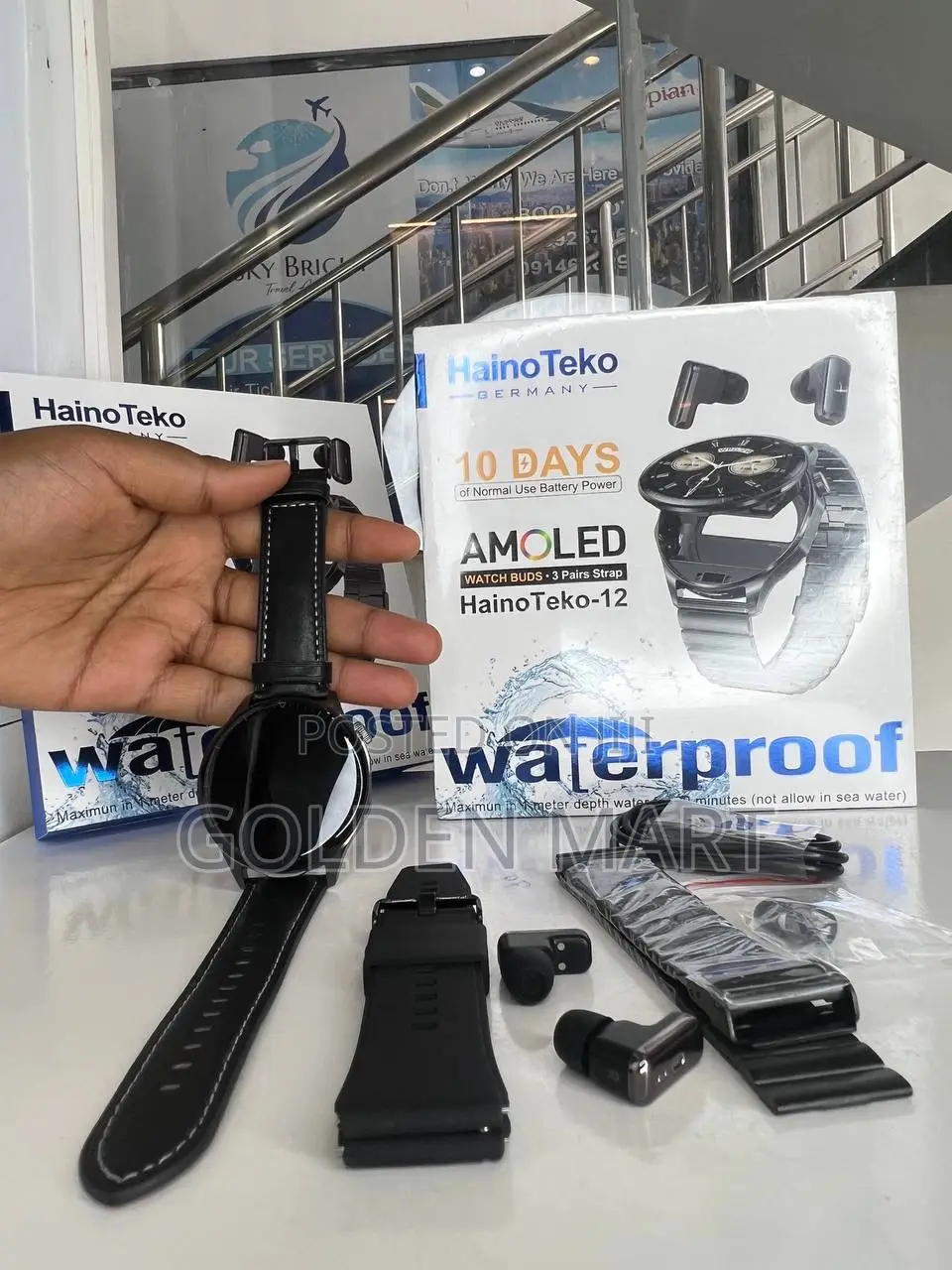 Haino Teko 12 Smartwatch Buds 3 Straps
