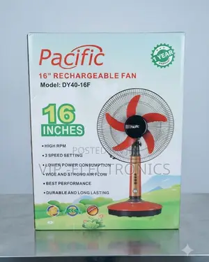Pacific Rechargeable Table Desk Fan 16”inch – Model DY40-16F