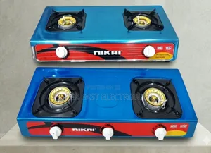 : NIKAI 2-Burner Gas Stove – Tabletop LPG Cooker With High-Efficiency