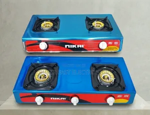: NIKAI 2-Burner Gas Stove – Tabletop LPG Cooker With High-Efficiency