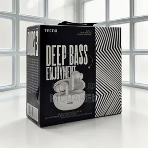TECNO Buds 3 TWS Earbuds - 35 Hours Playtime Bass