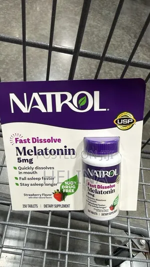 Strawberry Flavored 250 Fast Dissolve Melatonin 5mg Original From USA