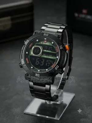 Naviforce NF9241T Men's Watch Features a Durable Black Silicone Strap