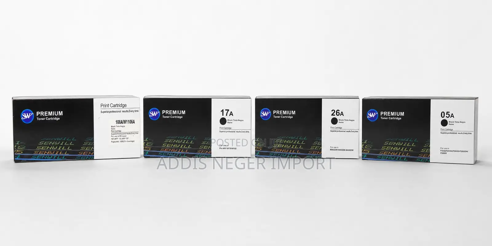 SW Premium Compatible Black Toner Cartridges for HP LaserJet Printers
