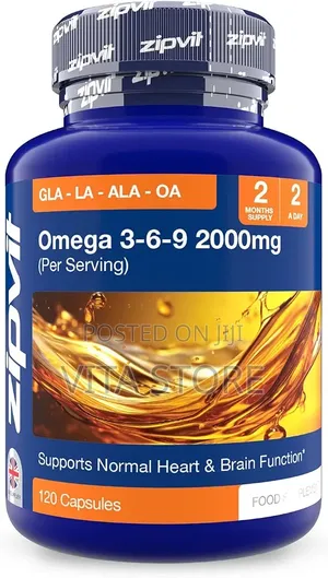 Zipvit Omega 3 6 9 Capsules 2000mg, 120 Cold Pressed Softgel Capsules