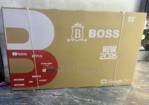 Boss 65 Inch TV UHD Smart Google TV (New 2026 Model)