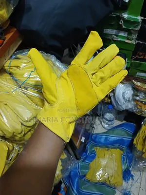 Leather Yellow Glove
