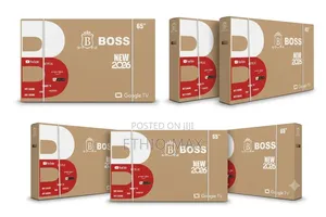 Boss TV 65" Smart Google TV UHD QLED 2026 – Bigger Screen, Brillian