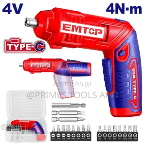 EMTOP Cordless Electric Screwdriver | Rechargeable Power