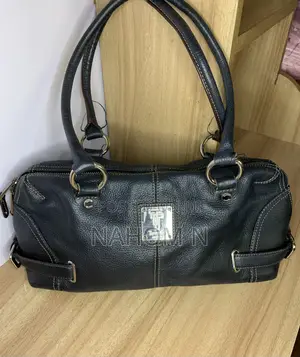 Black Tignanello Leather Handbag