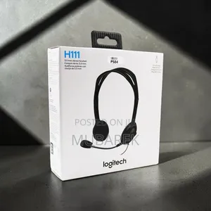 Original Logitech H111 Stereo Headset for PC, Laptop, Mobile