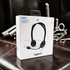 Logitech H111 Universal 3.5mm Stereo Headset – Black