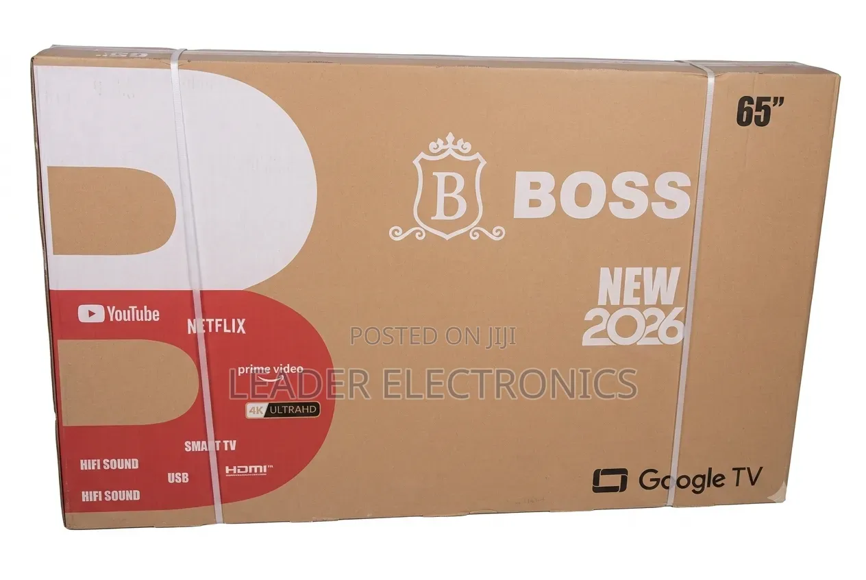 Boss TV 65" Smart Google TV UHD QLED TV – New 2026 Model