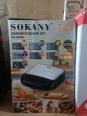 Sokany Sandwich Maker Set 7 in 1 – Grill, Toast, Waffle More in One