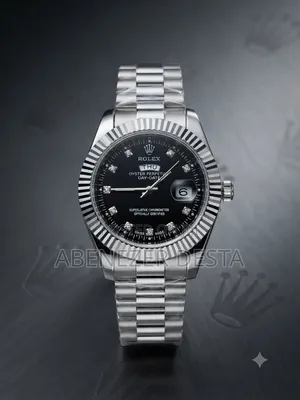 Rolex Datejust Features a Black Diamond Dial and a Fluted Bezel