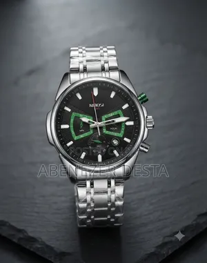 Nibosi 2508 Chronograph Watch
Featuring a Silver Stainless Steel Band