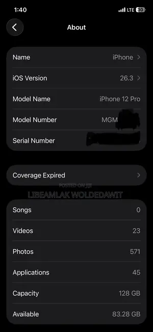 Apple iPhone 12 Pro 128 GB Gray