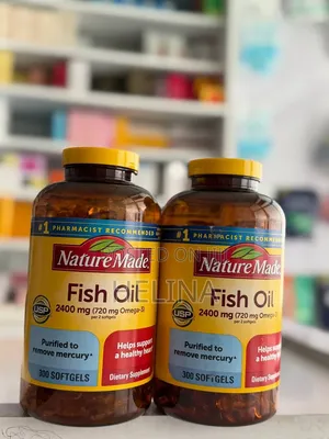 300 SOFTGELS Nature Made Fish Oil 2400mg (720 Mg Omega-3 ) From USA
