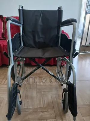 Transport Wheelchairs for Adults, Foldable and Lightweight - Silver