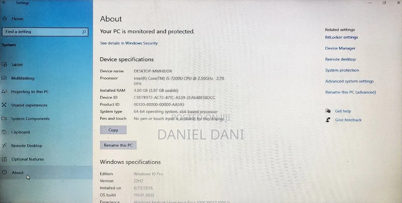Laptop Dell Vostro 15 3568 4GB Intel Core i5 HDD 1T