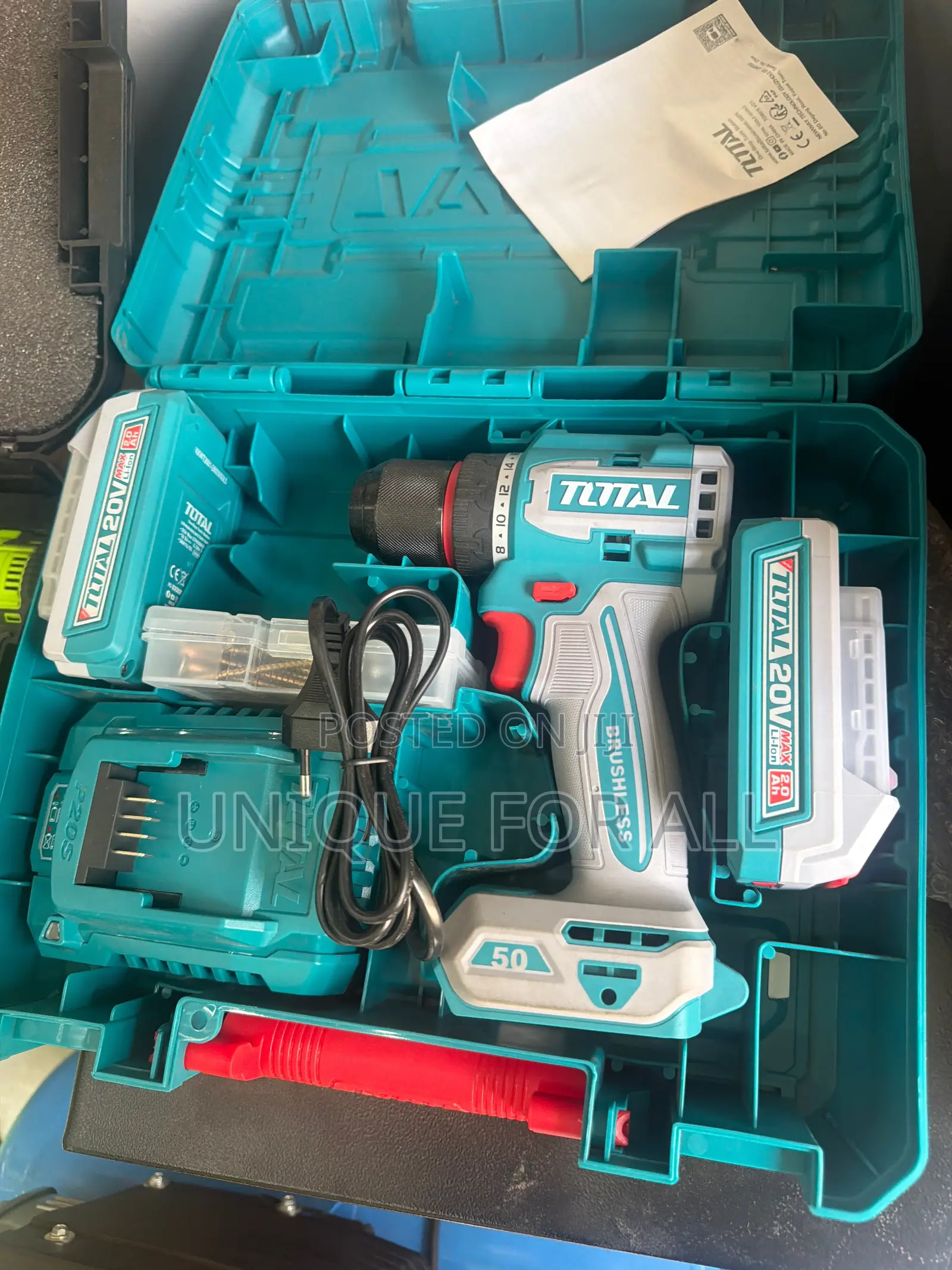 TOTAL 20V Brushless Cordless Impact Drill