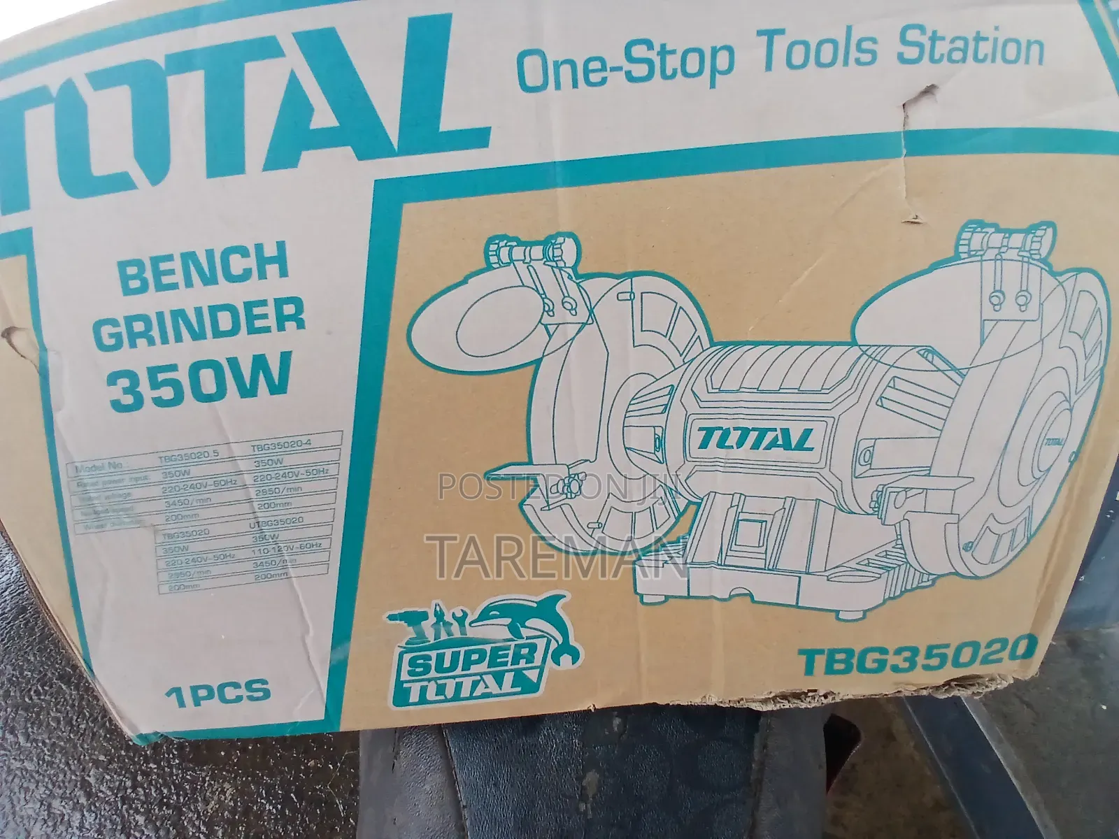 TOTAL TBG35020 Bench Grinder, a 350W Power Tool