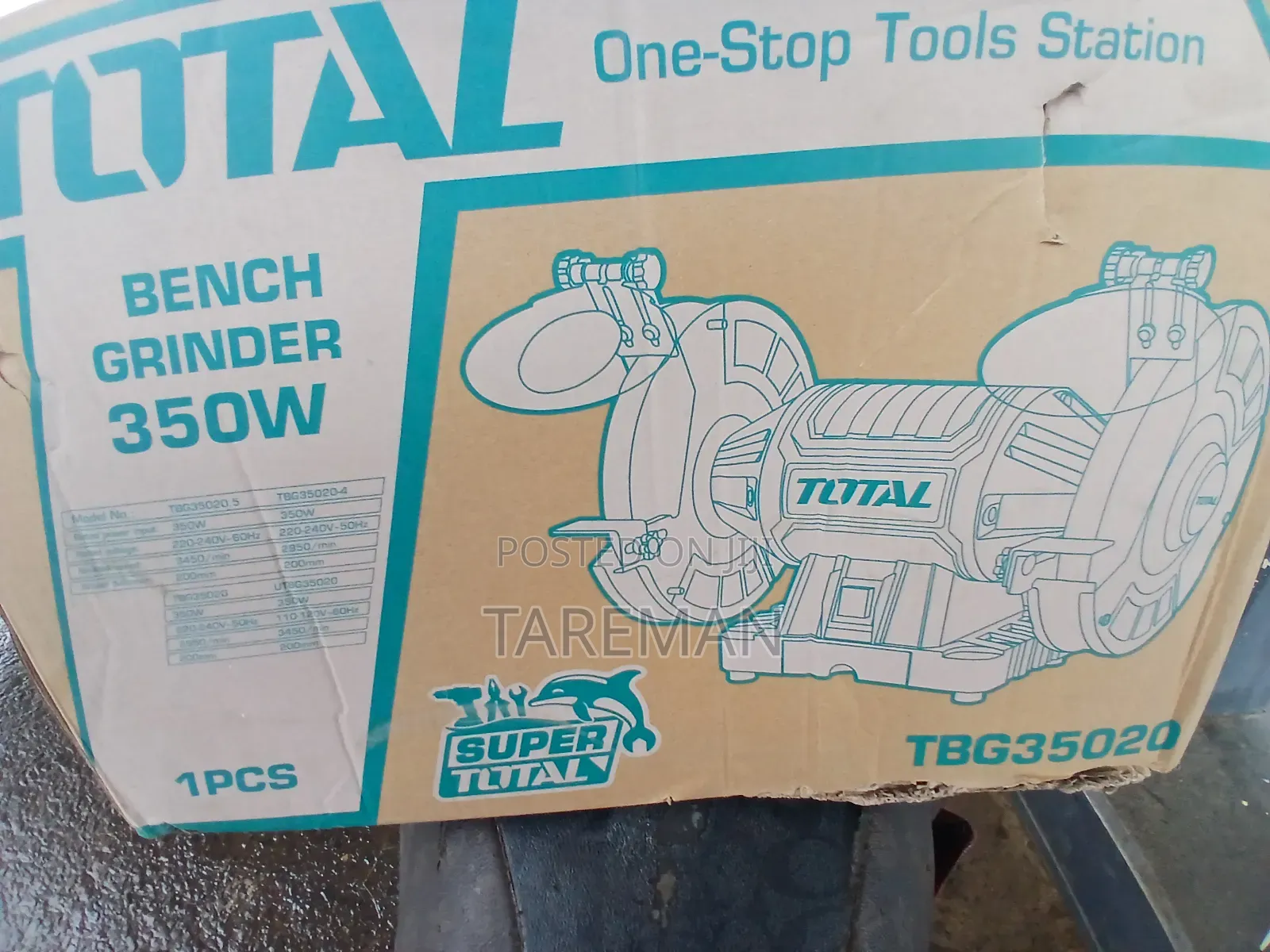 TOTAL TBG35020 Bench Grinder, a 350W Power Tool