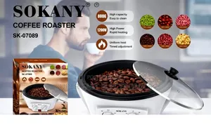SOKANY Coffee Roaster – 800g Capacity, 1200W Electric Coffee