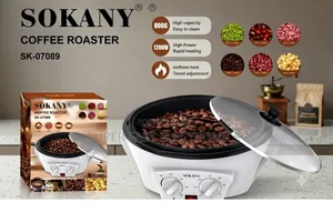 SOKANY Coffee Roaster. Featuring an 800g Roasting Bowl, 1200W Rapid