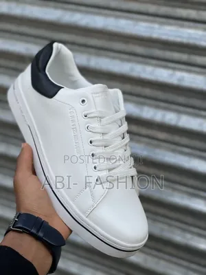 Tommy Hilfigure Mens Flat #Color White X Blue