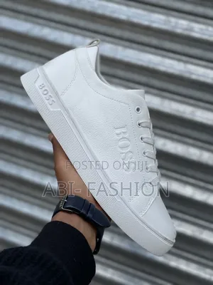 Hugo Boss Mens Flat #Color White