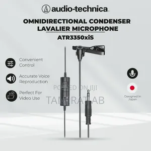 Audio-Technica ATR-3350xiS | Professional Omnidirectional Lavalier Mic