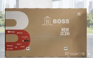 BOSS 75 Inch Smart TV 75 Inch Big Screen Clear Sharp